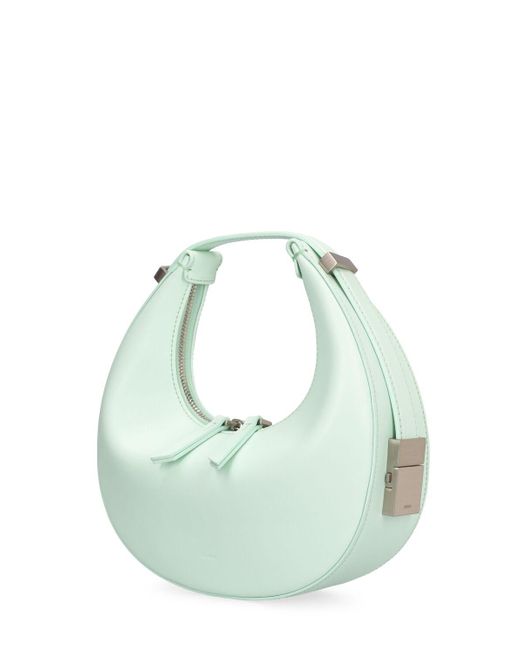 OSOI Blue Mini Toni Leather Top Handle Bag