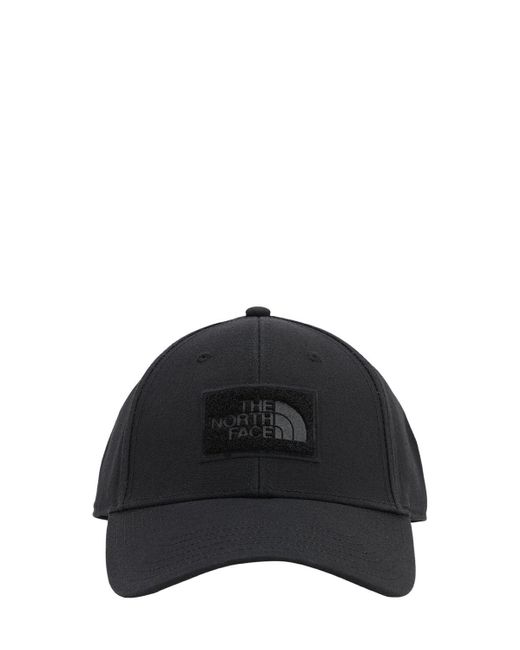 The North Face Black 7se Cotton Baseball Hat W/velcro Patches