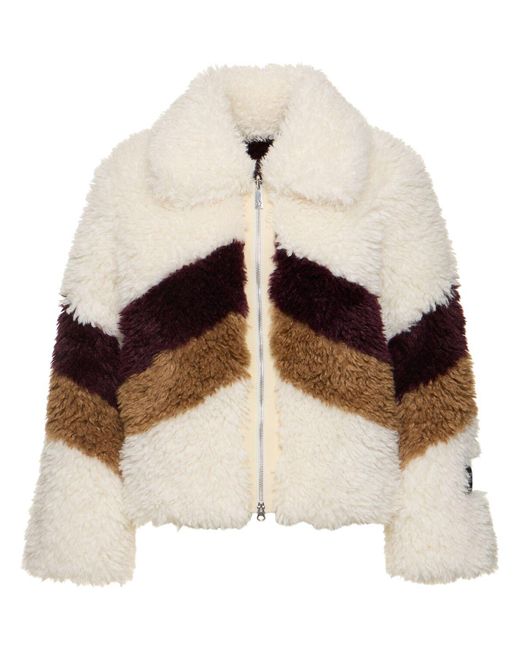 Perfect Moment Natural Luna Reversible Shearling Jacket