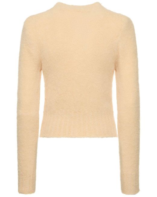 AMI Natural Alpaca And Wool-blend Sweater