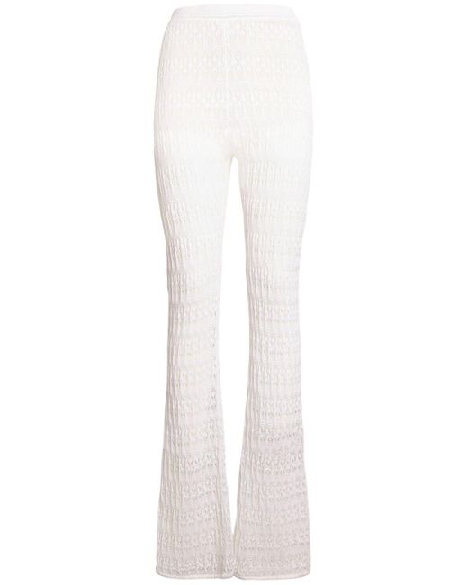 Isabel Marant White Hose Aus Baumwollmischgewebe "palmi"
