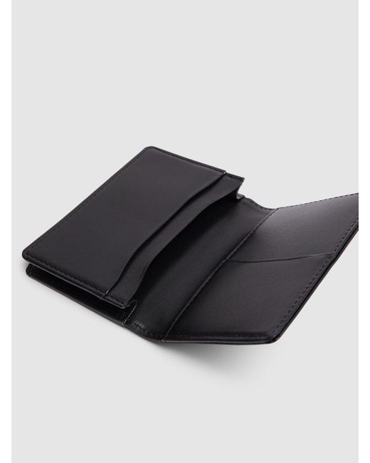 Porte-cartes en cuir gusseted Yohji Yamamoto pour homme en coloris Black
