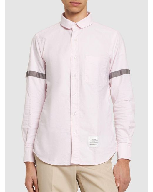 Camisa de corte recto Thom Browne de hombre de color Pink
