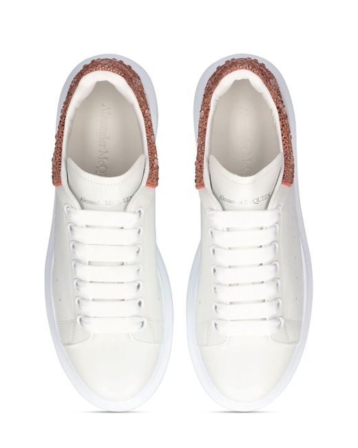 Alexander McQueen White 45mm Oversized Leather Sneakers