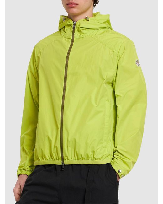 Moncler Yellow Clapier Hooded Tech Jacket for men