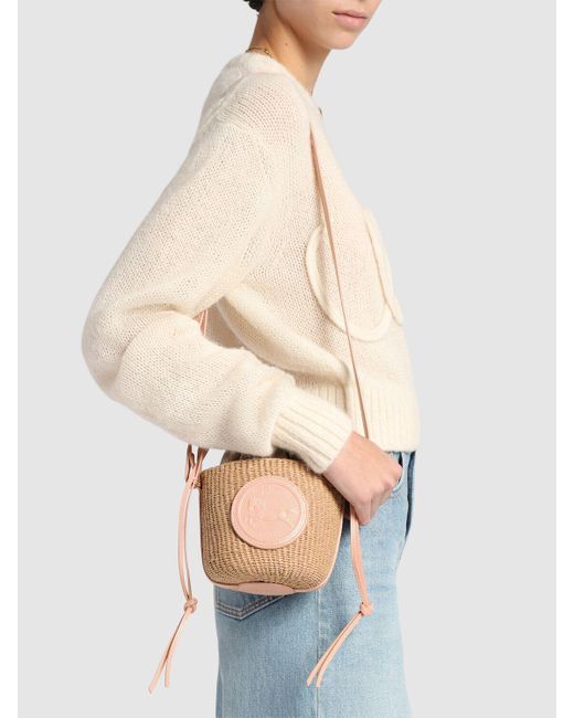 Chloé Natural Damen Beuteltasche Mit Pferdemedaillon