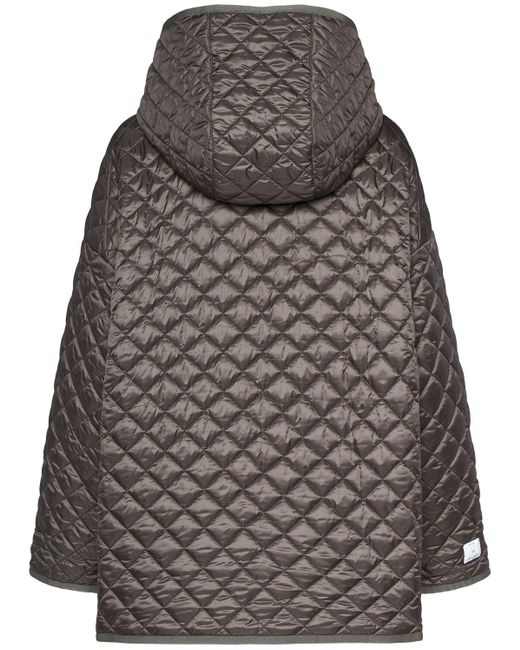 Max Mara Gray Gesteppte Pufferjacke "leo"