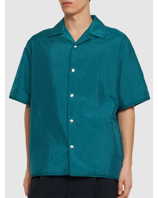 Chemise en toile de soie et nylon shirt 36 Jil Sander pour homme en coloris Blue