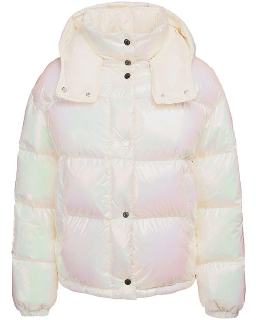 Moncler Daos Shiny Down Jacket in White Lyst