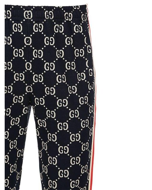 gucci jacquard track pants
