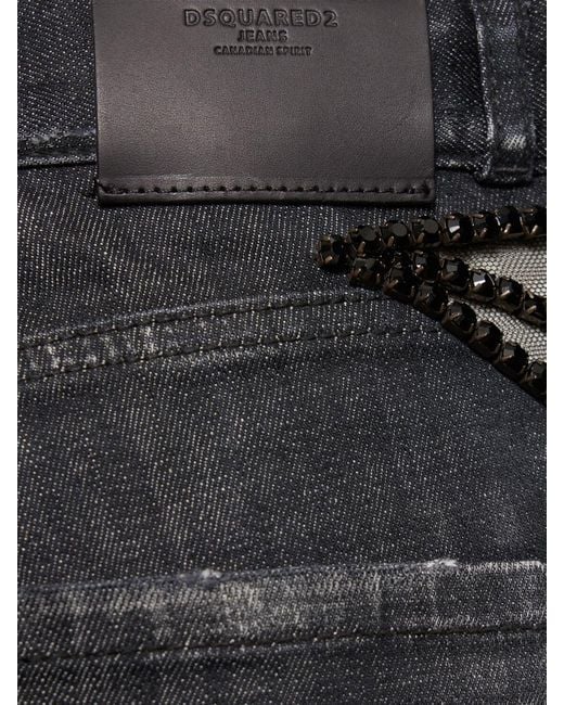 Jeans vita alta 6 con decorazioni di DSquared² in Gray