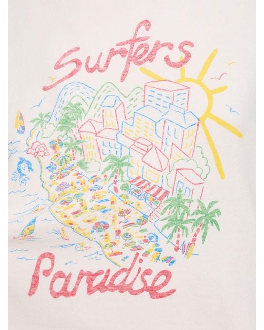 Re/done Pink Surfers Paradise Classic Cotton T-shirt