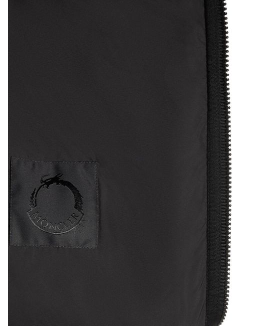 Cardigan imbottito in cotone con zip di Moncler in Black
