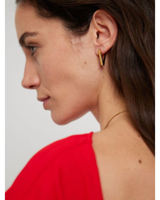 Versace ドロップピアス Metallic