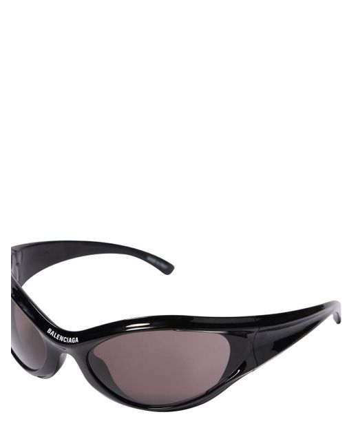 Balenciaga Brown 0317s Dynamo Injected Sunglasses