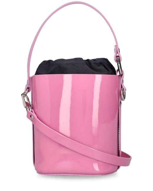 Vivienne Westwood Pink Daisy Leather Bucket Bag