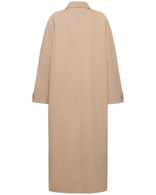 Anine Bing Natural Randy Cotton Blend Maxi Trench