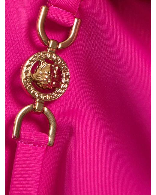Versace Pink Dreiecks-bikinioberteil Aus Lycra "medusa"