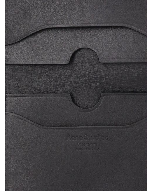 Acne Black Leather Card Holder