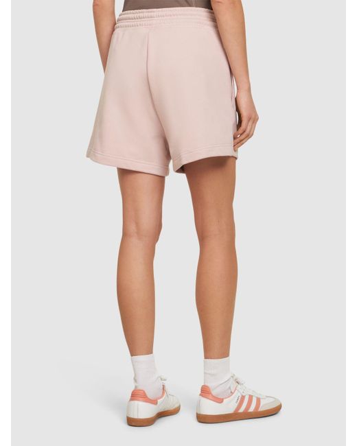 Adidas By Stella McCartney Pink Cotton Terry Shorts