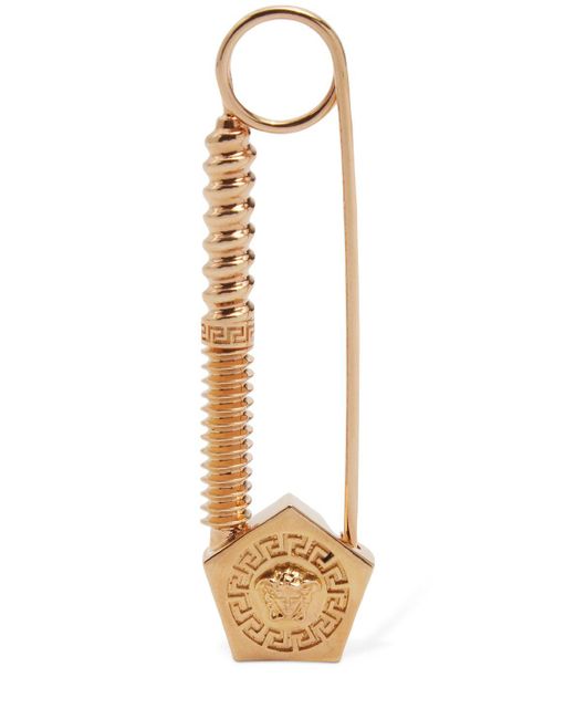 Versace Metallic Brosche "safety Pin Medusa"