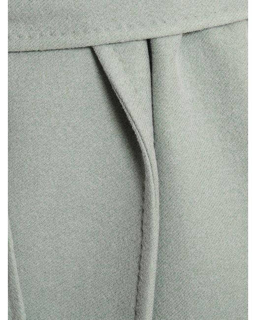 Max Mara Green Hans Belted Wool & Cashmere Long Coat