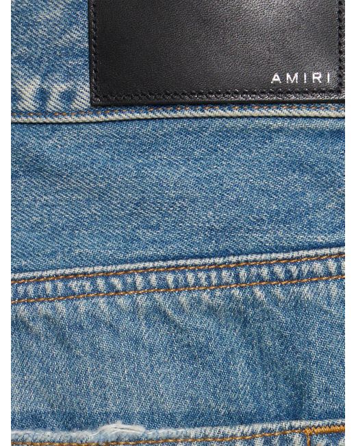 Amiri Blue Straight Cotton Denim Jeans for men