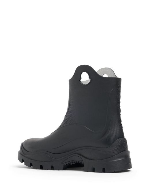 Moncler Black 32Mm Misty Rubber Rain Boots