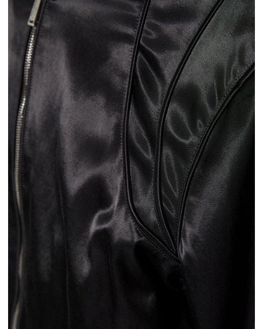 DSquared² Black Cotton & Viscose Bomber Jacket for men