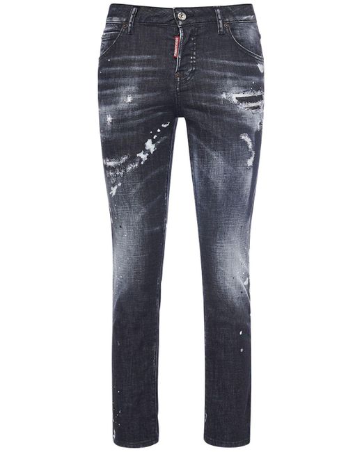DSquared² Blue Cool Girl Distressed Skinny Jeans