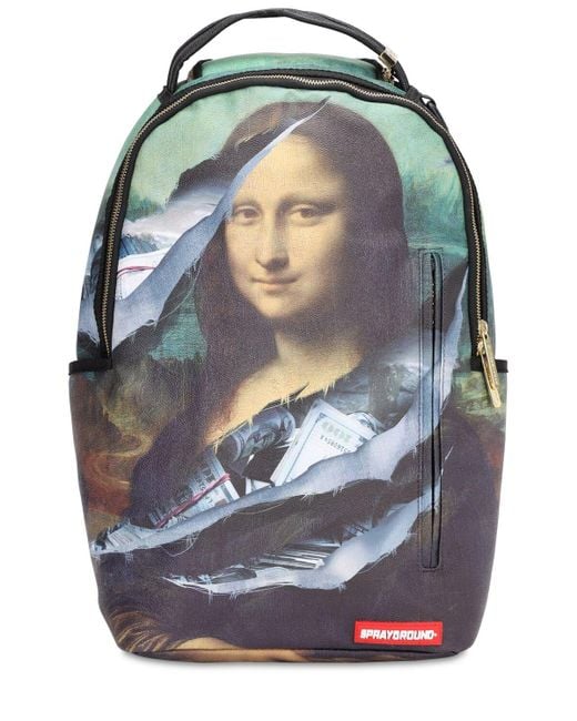 Sprayground Multicolor Mona Lisa Stash Pvc Backpack for men