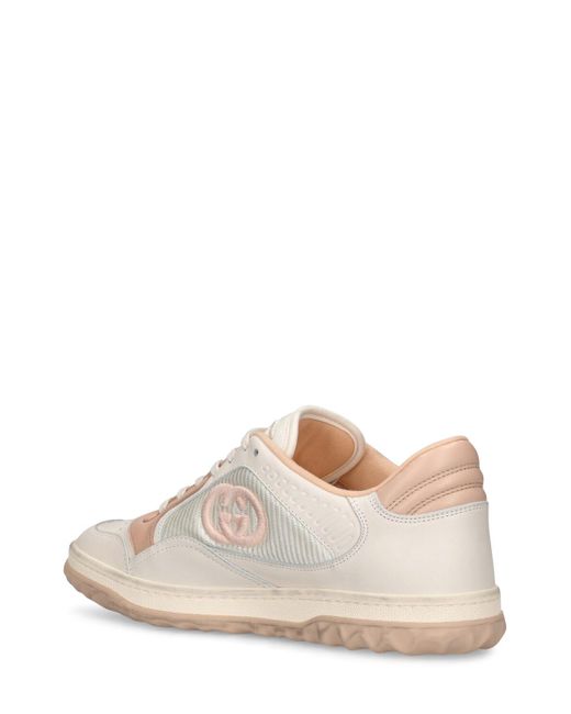 Gucci Pink 31mm Hohe Sneakers Aus Leder "mac 80"