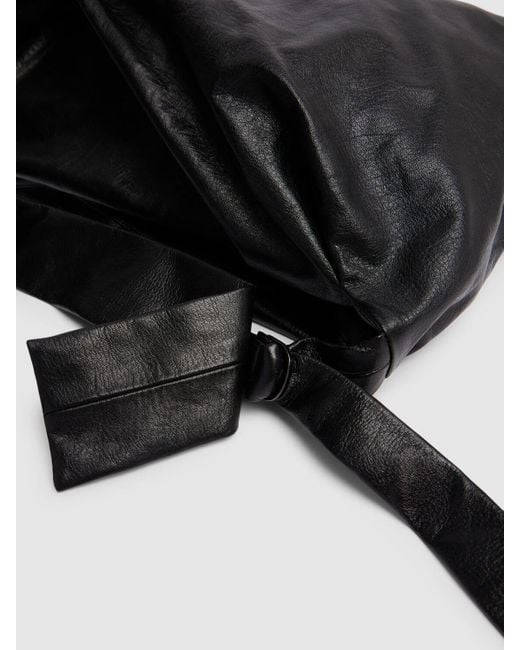 Yohji Yamamoto Beuteltasche Aus Leder "puff" in Black für Herren