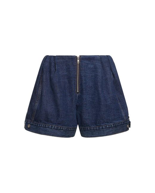 Sacai Blue Denim Shorts