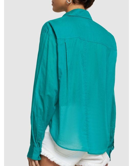 Isabel Marant Green Hemd Aus Baumwolle "nath"