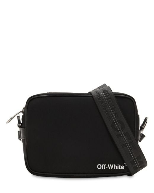 Off-White c/o Virgil Abloh Black Nylon Crossbody Bag W/ Webbing for men