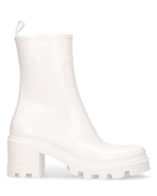 Moncler White 70mm Loftgrip Rubber Ankle Boots