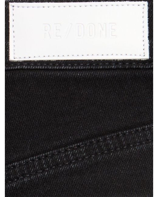 Mujer Jeans Anchos Con Cintura Alta Re/done de color Black