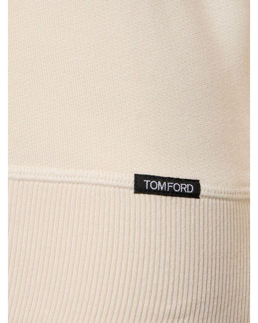 Tom Ford Sweatshirt Aus Viskosemischung in Natural für Herren