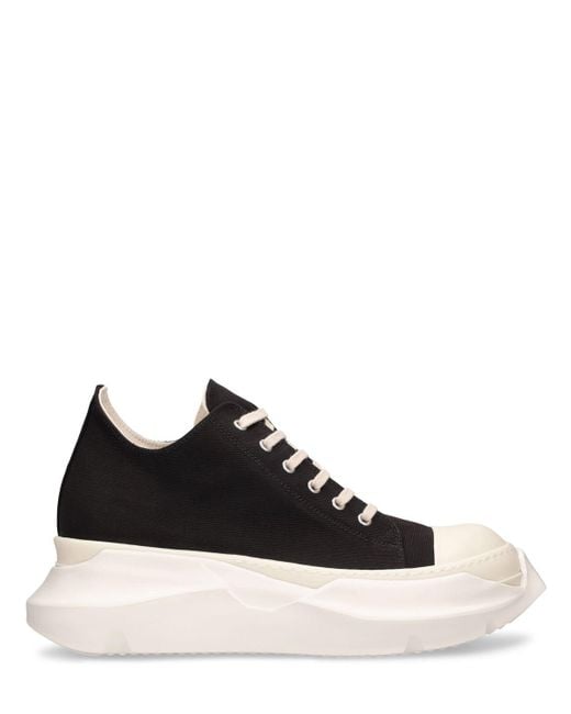 Rick Owens Black Abstract Low Sneak for men