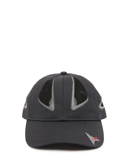 Uomo Cappellino 6 Panel di Roa in Black da Uomo