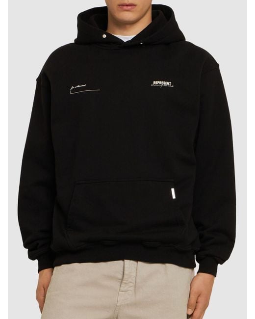 Represent Black Patron Of The Club Hoodie for men