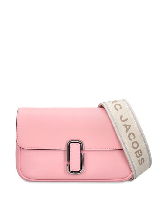Marc Jacobs The J Marc Leather Shoulder Bag in Pink | Lyst UK
