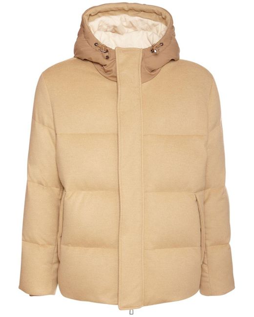Loro Piana Snow Wander Cashmere Down Jacket in Natural for Men | Lyst
