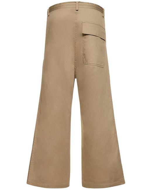 Yohji Yamamoto Natural Cotton Twill Big Pocket Straight Pants