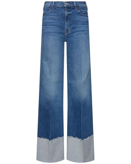 Mother Blue The Hustler Roller High Rise Jeans