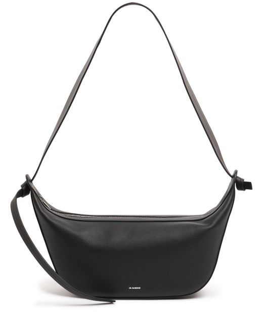 Jil Sander Leather Shoulder Bag in Black für Herren