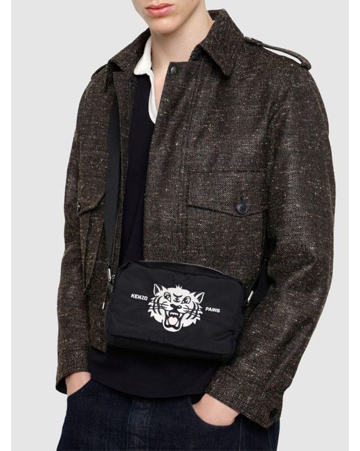 メンズ KENZO Happy Tiger クロスボディバッグ Black