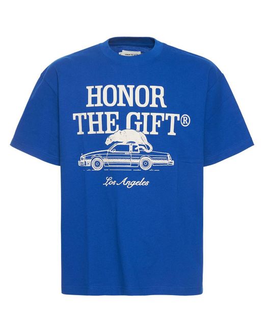 Honor The Gift 3er-pack Bedruckte T-shirts Aus Baumwolljersey in Blue für Herren