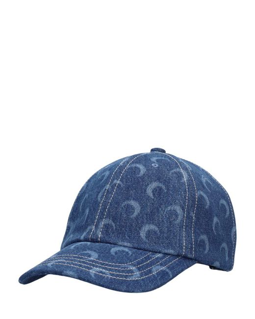 Cappello baseball in denim rigenerato di MARINE SERRE in Blue da Uomo
